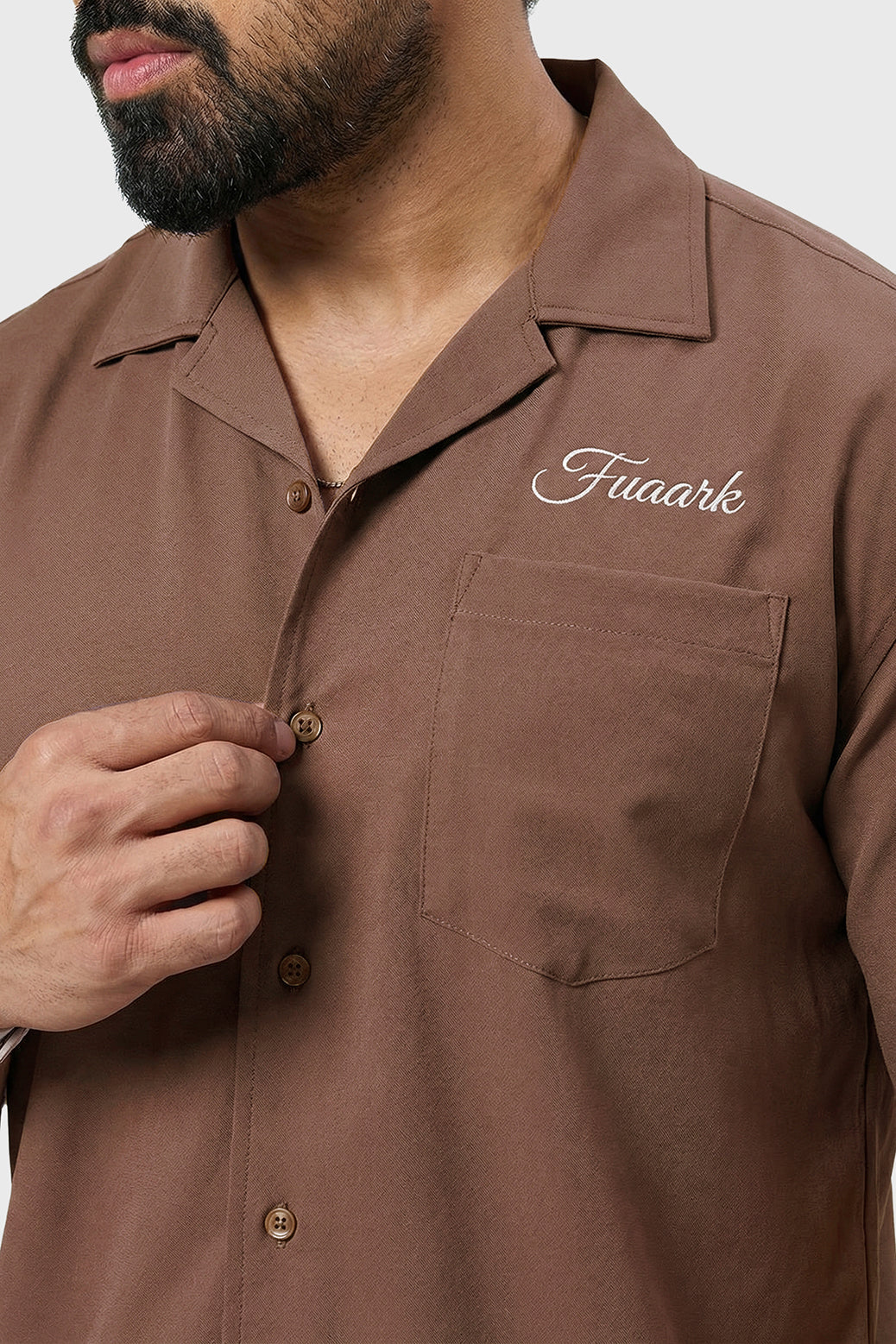 Ashline Oversized Shirt Mocha - Image 3