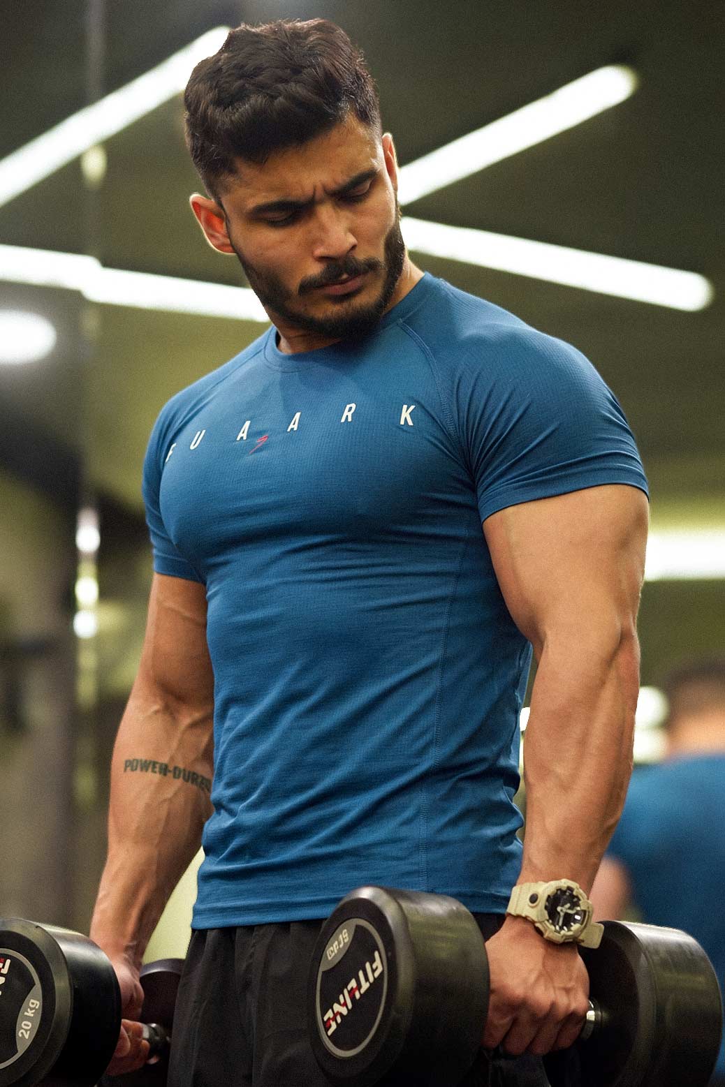 Checks T-shirt Teal