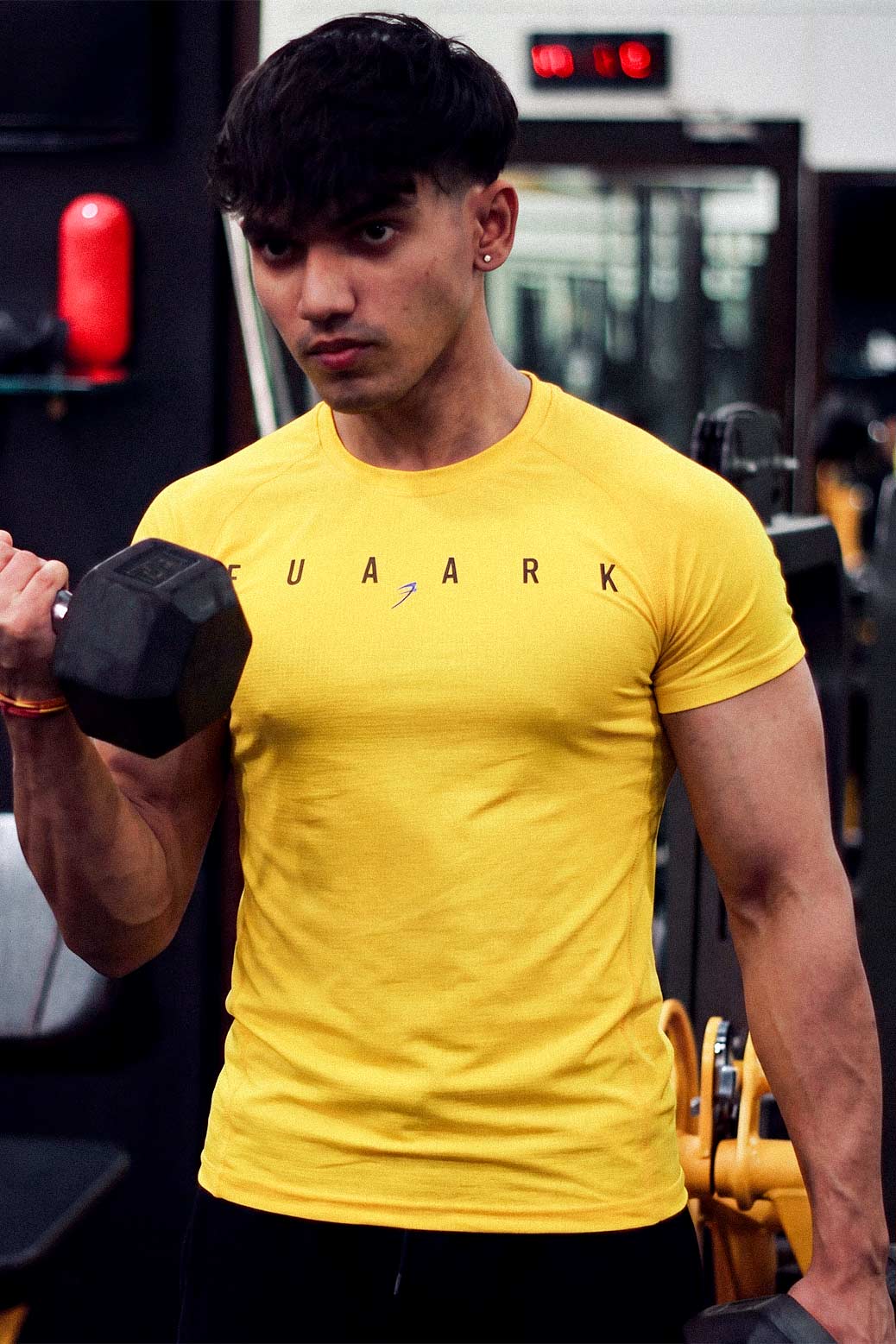 Checks T-shirt Yellow
