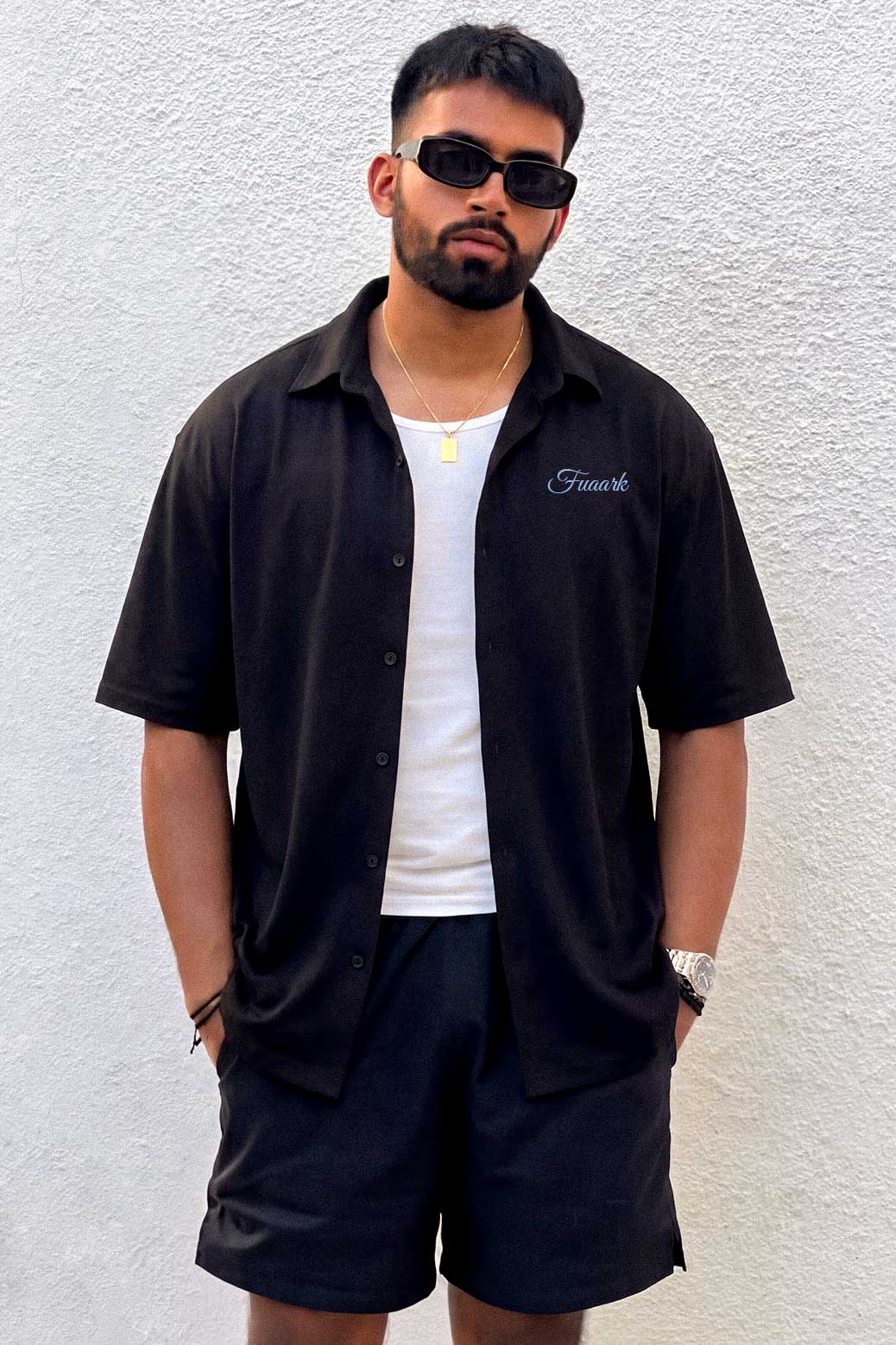 Off Duty Oversized Shirt Black - Image 5