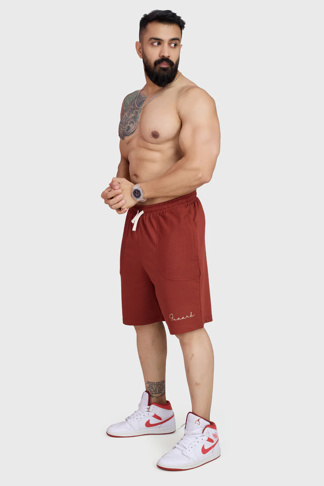 Weekend Oversized Shorts Rust - Image 2